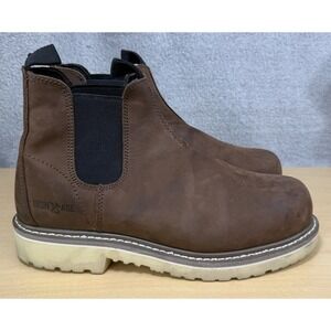 Iron Age Men's Solidifier Romeo Slip-On Work Boot Men's 10 M Brown Steel Toe